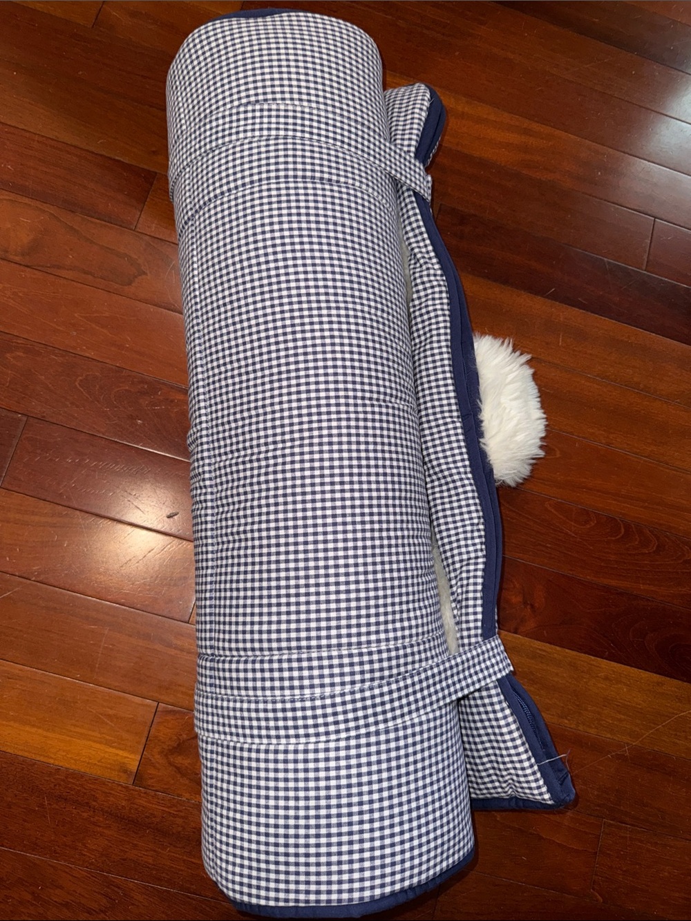 Pottery Barn Kids Plush Bear Children's Sleeping Bag - Navy Blue and White - Picture 3 of 5
